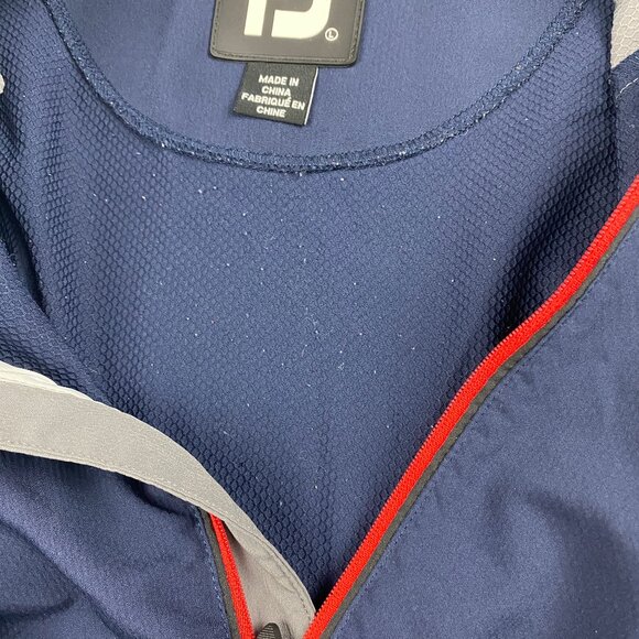 Footjoy FJ Mens Golf Jacket Blue and Gray Size Large - Flaw - Picture 7 of 16